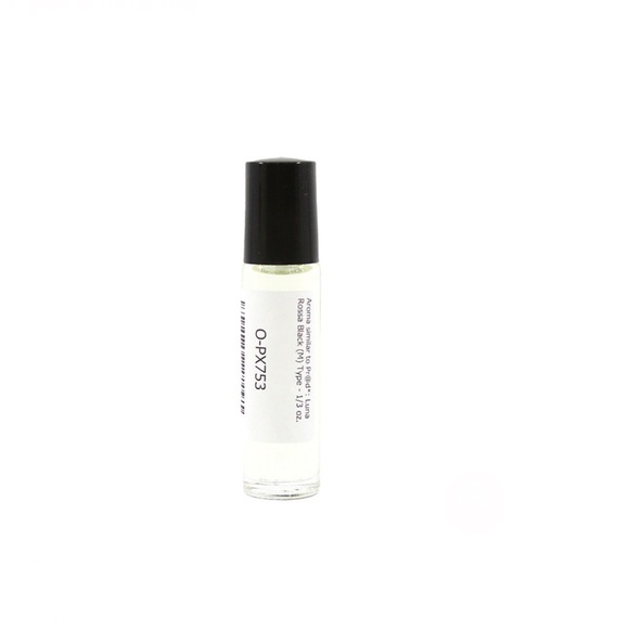 Luna Black 1/3 oz Glass Roll-On Bottle Fragrance Oil For Men - Picture 2 of 6
